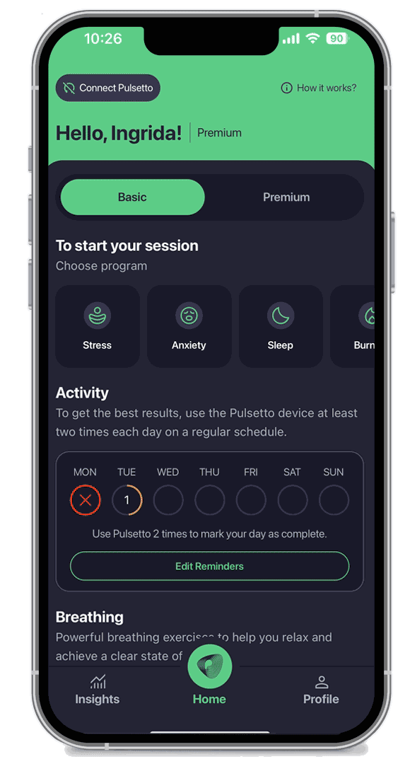 Pulsetto app
